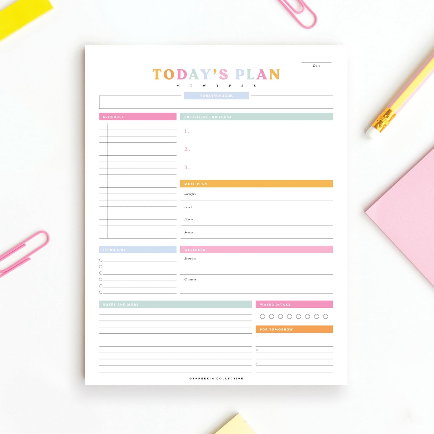 Daily Tear-Off Planner