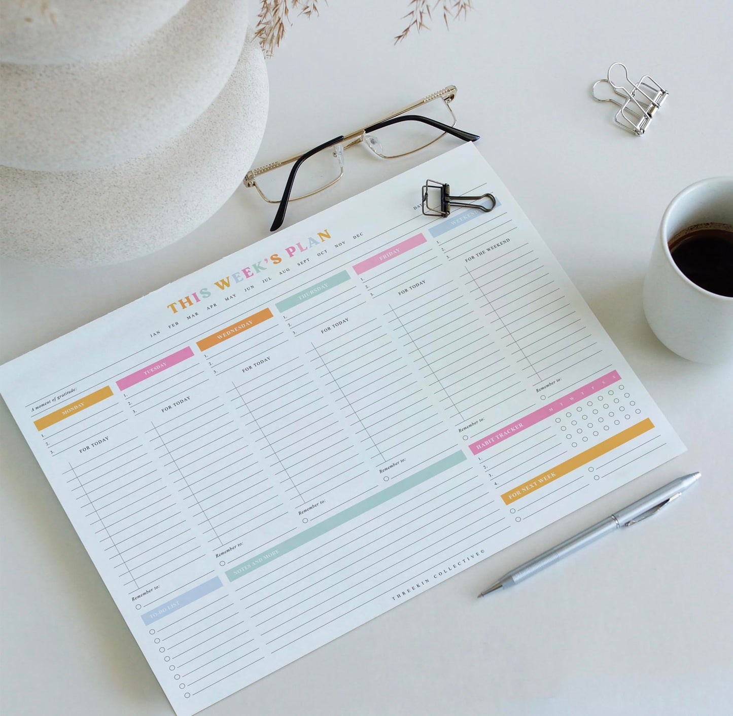 Weekly Tear-Off Planner