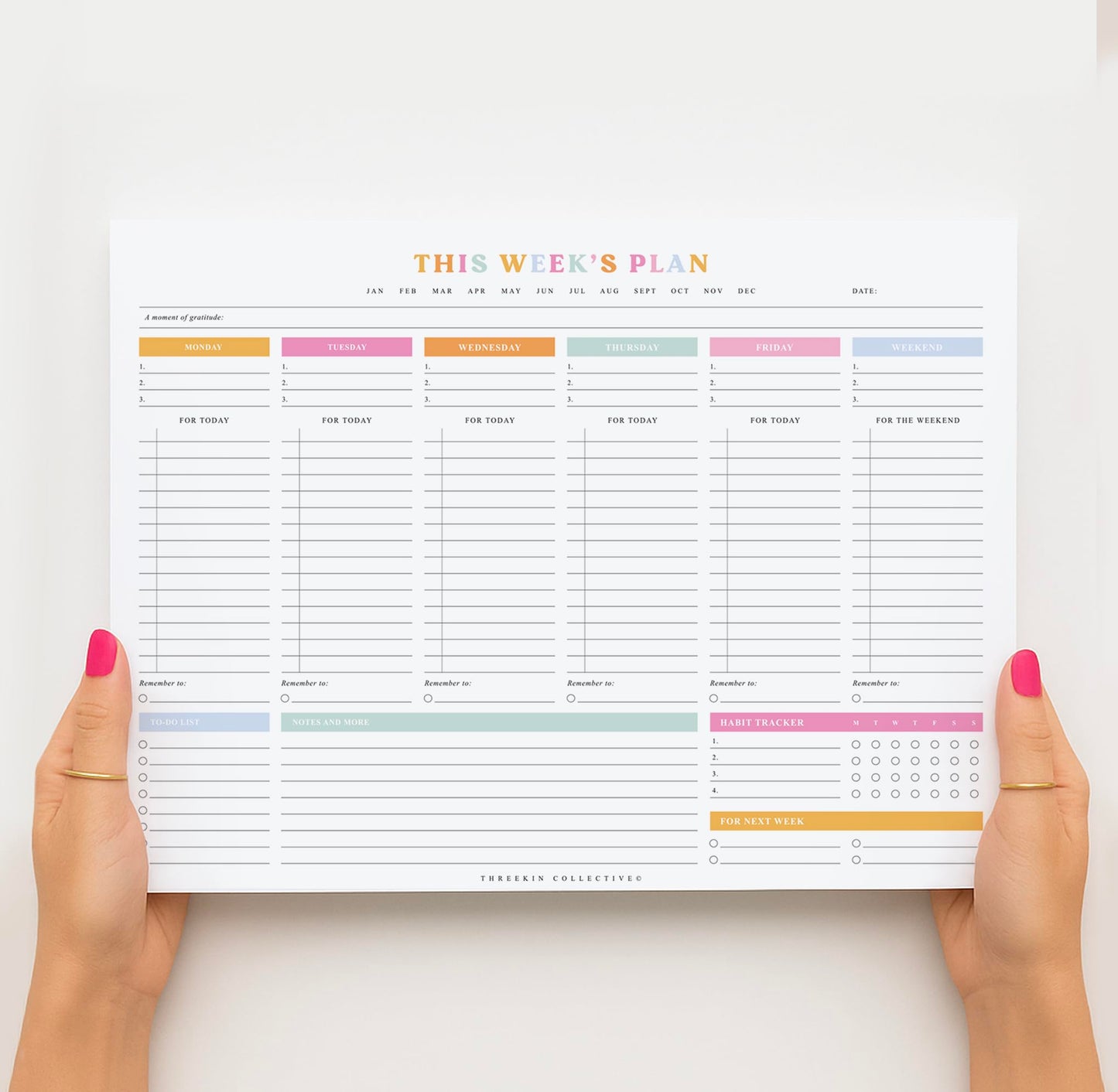 Weekly Tear-Off Planner