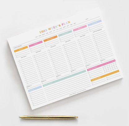 Weekly Tear-Off Planner