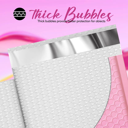 6x10" Pink Bubble Mailers (100 pack)