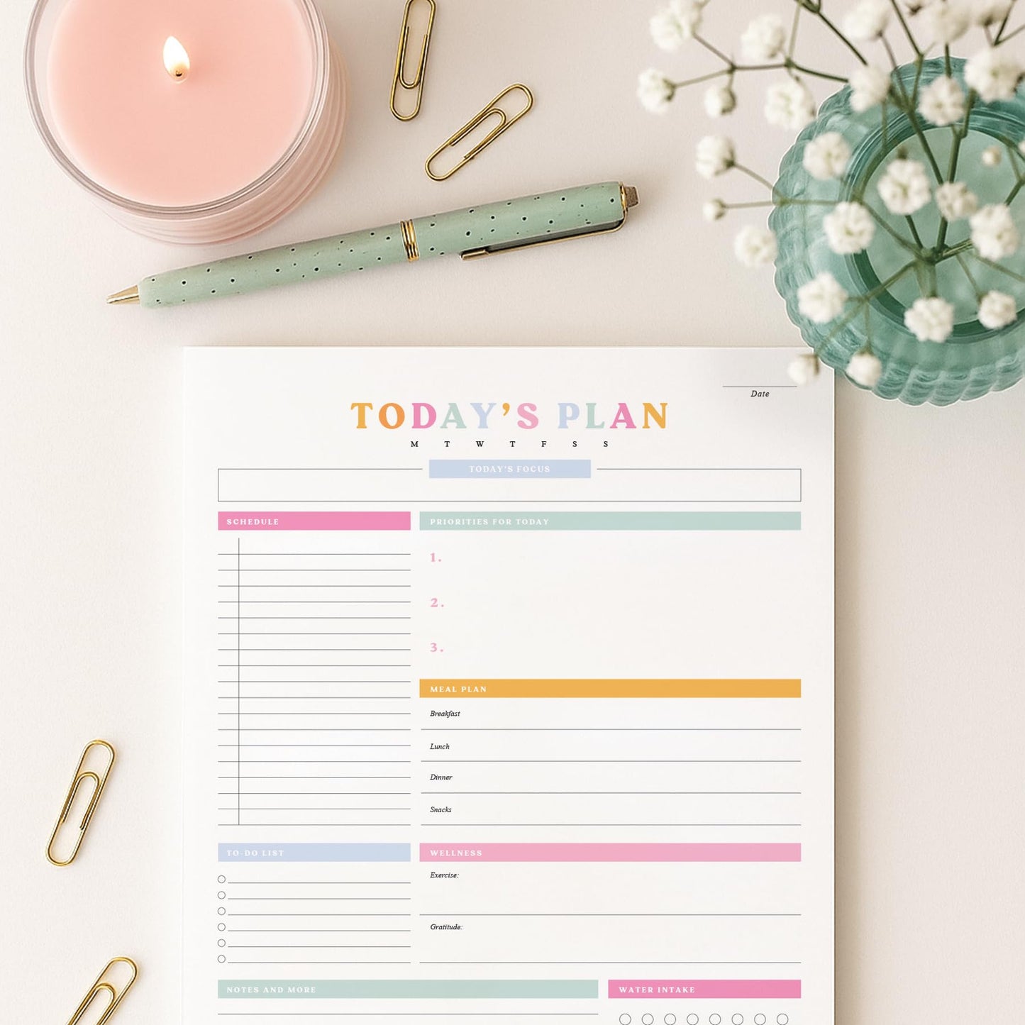 Daily Tear-Off Planner