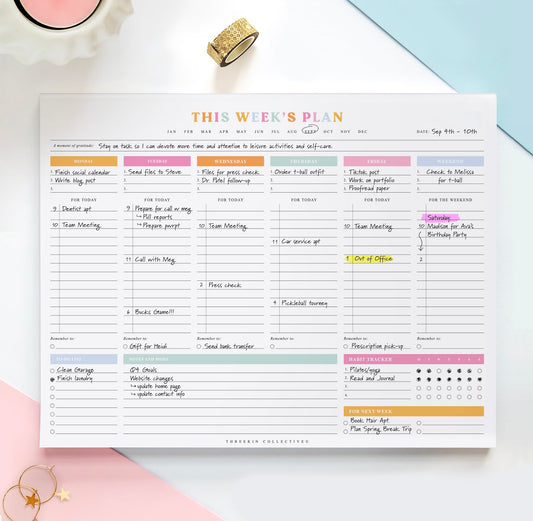 Weekly Tear-Off Planner