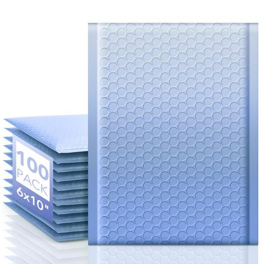 6x10" Blue Bubble Mailers (100 pack)