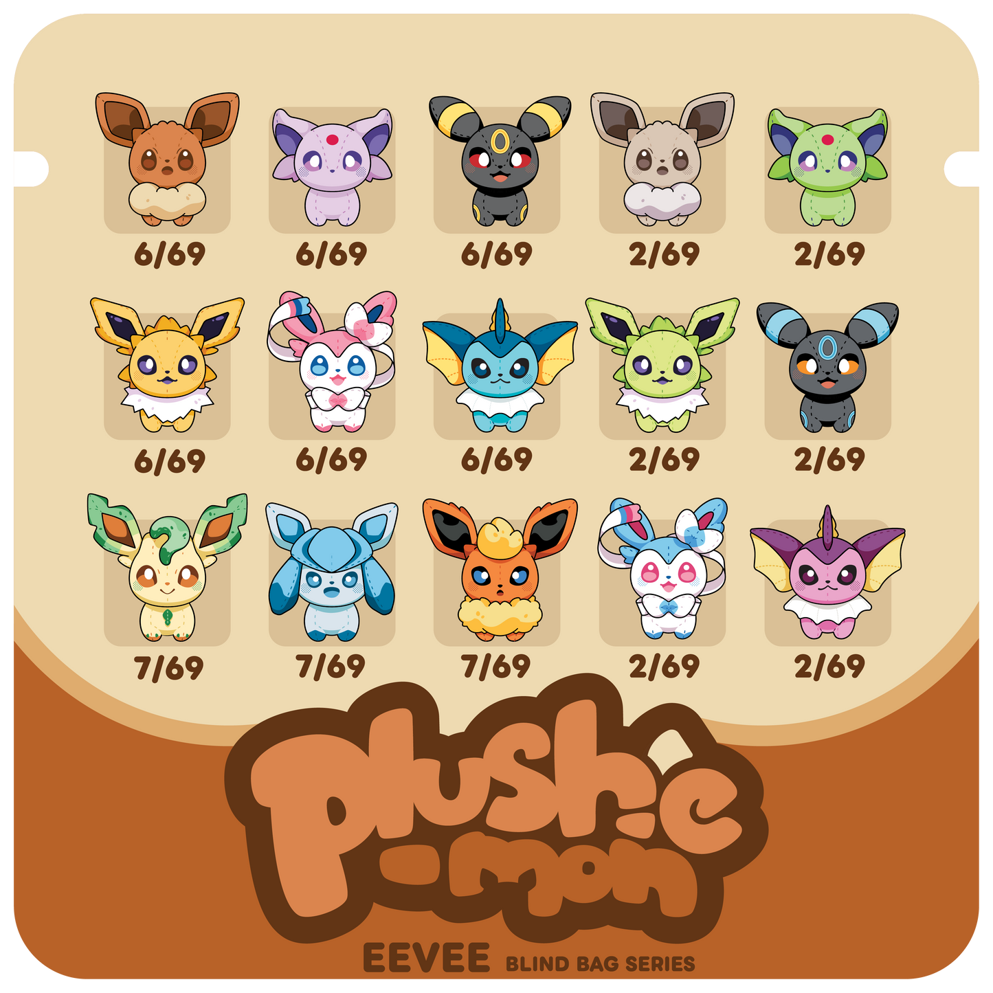 PlushéMon: Eeveelution Series [PREORDER]