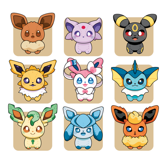 PlushéMon: Eeveelution Series [PREORDER]