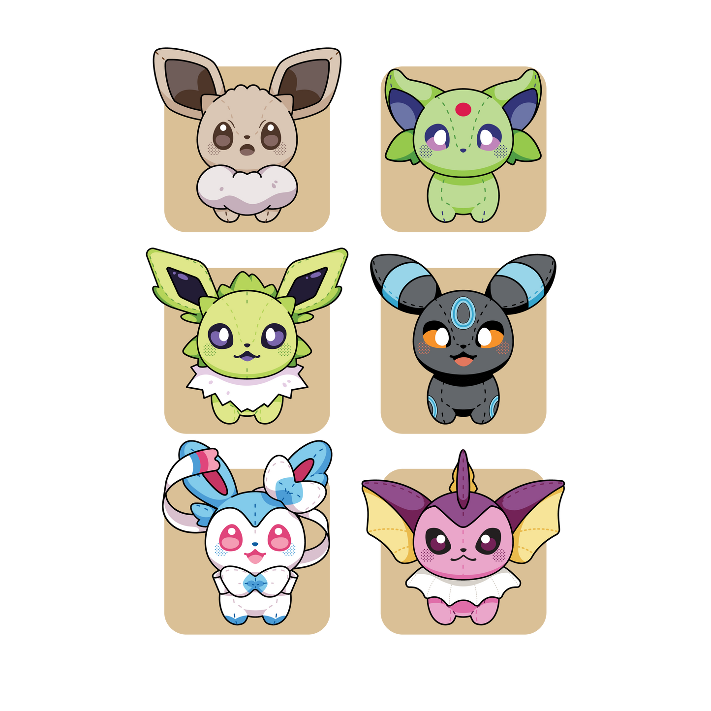 PlushéMon: Eeveelution Series [PREORDER]