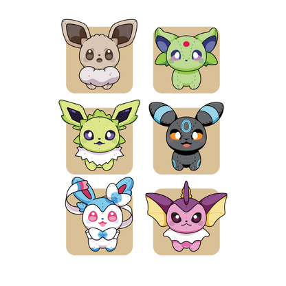 PlushéMon: Eeveelution Series [PREORDER]